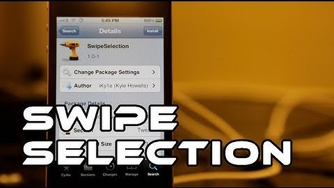 SwipeSelection - Keyboard Tweak for iPhone/iPod Touch/iPad