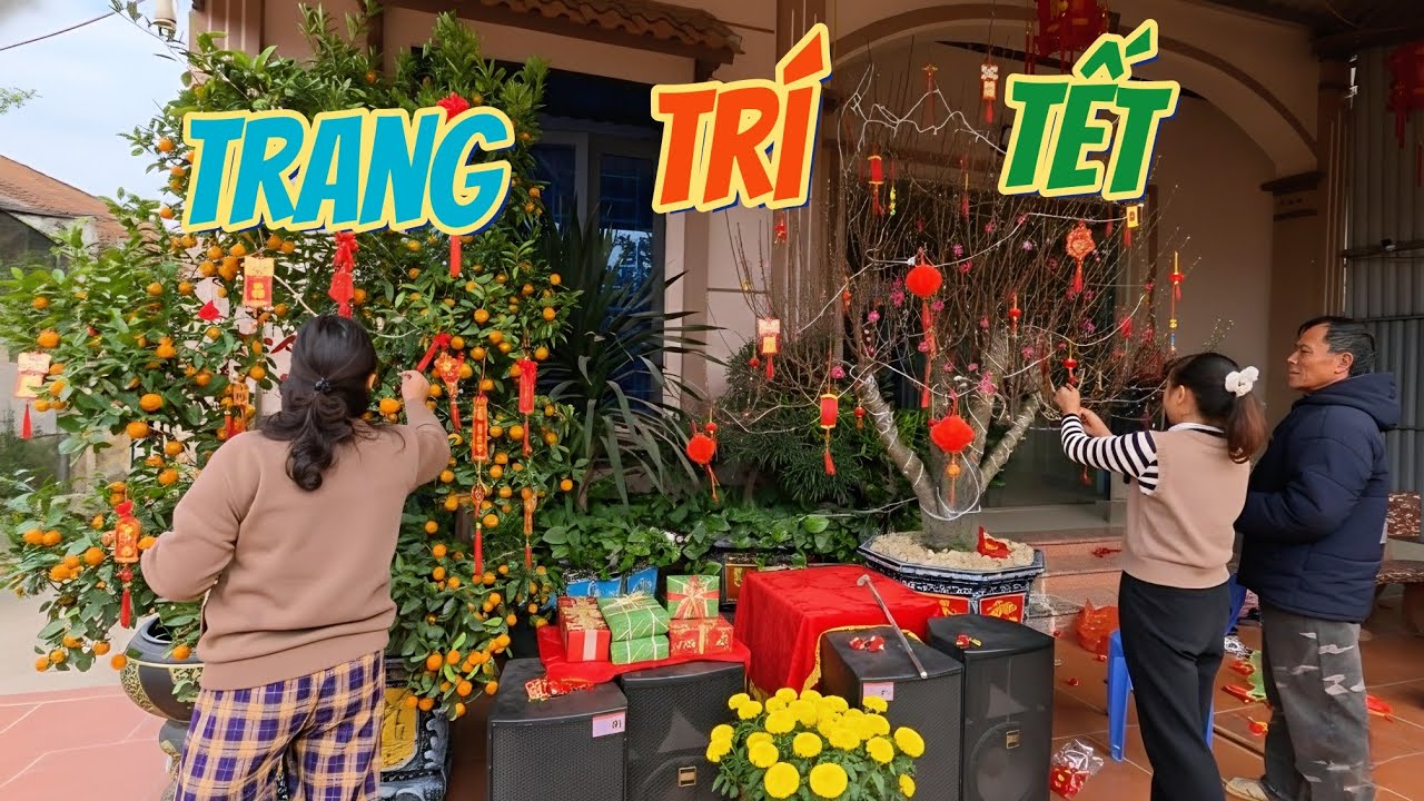 Lý Do Mình Xin Phép Bố Mẹ Lên Quê Vợ Đón Tết | Trang Trí Cây Đào Đông / Chuyện Của Đại