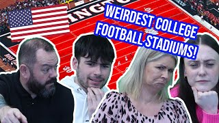 BRITISH FAMILY REACT TO TOP 15 WEIRDEST COLLEGE FOOTBALL STADIUMS!