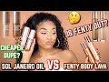 FENTY BODY LAVA VS SOL JANEIRO BODY GLOW | DUPE OR POOP?