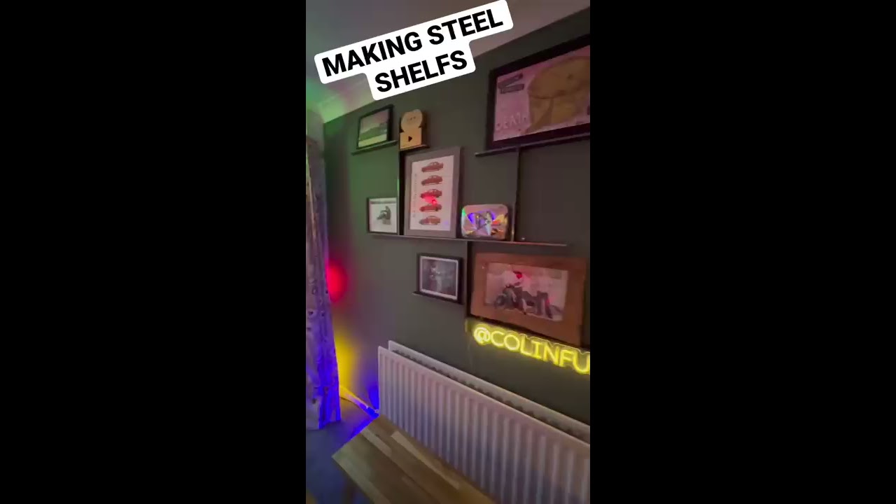 Making STEEL picture Shelves #shorts