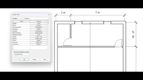 Autodesk Revit Tutorial - Changing Project and Dimension Units