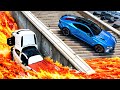 Cars vs lava traps  beamng drive  long special