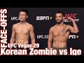 UFC Vegas 29 Face-Offs: Korean Zombie vs Dan Ige