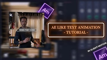 How to make ae like Text Animation in Alight Motion | Alight Motion Tutorial