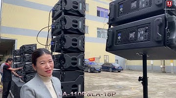 T.I Audio LA-110P active single 10 inch line arrays system introduction