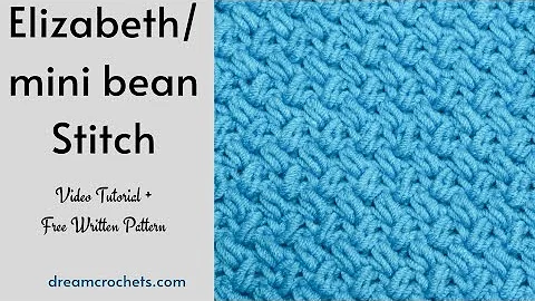 Learn Crochet: Mini Bean Stitch Tutorial!