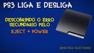 PS3 SLIM LIGA E DESLIGA, SABENDO O PROBLEMA SEM LEITOR SERIAL (UART). RESOLVIDO !!!