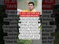 35 JUTA PER JAM TARIF ALDI TAHER SEKALI MANGGUNG BIKIN MELONGO !! #viral #news #beritaterkini