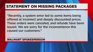 Walmart releases a statement on packages that went missing