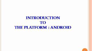 Seminar Report on Android OS