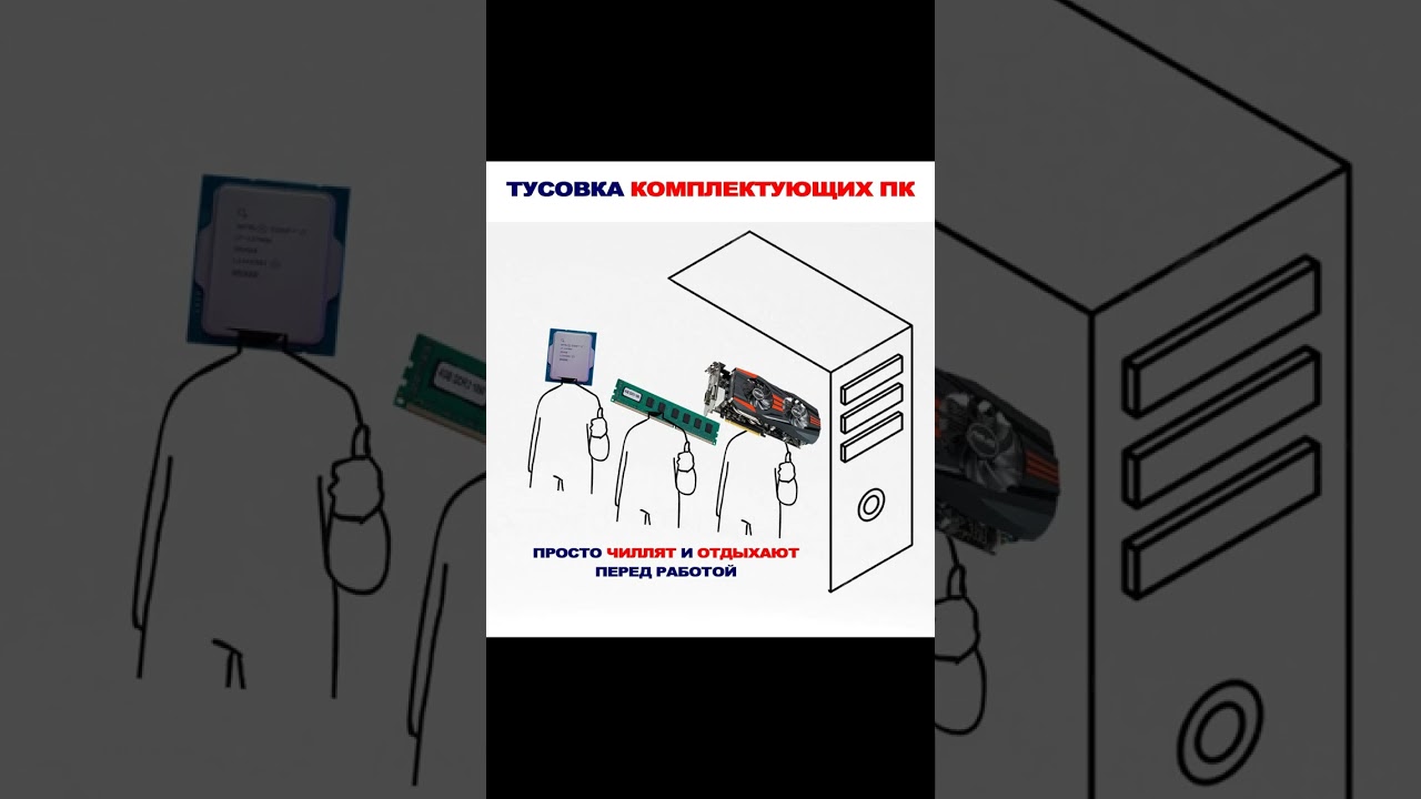 Мем про тусовку комплектующих ПК