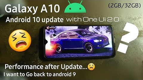 Galaxy A10 Android 10 update Performance | One Ui 2.0 | RGB Tech Gamer
