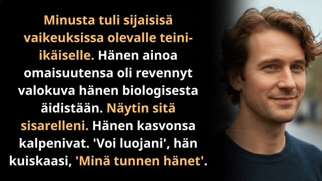 Olin sijaisisä vaikeuksissa olevalle teinille – siskoni tunnisti äidin valokuvasta.