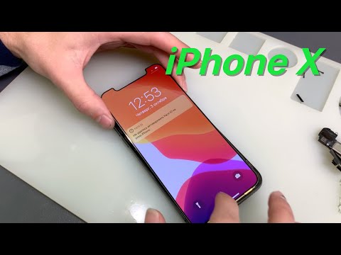 iPhone X LCD glass repair  - замена стекла дисплея