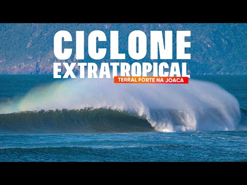 Ciclone Extratropical - Terral Forte na Joaca #tubos #surf #ciclone #surfing #swell #praiadajoaquina
