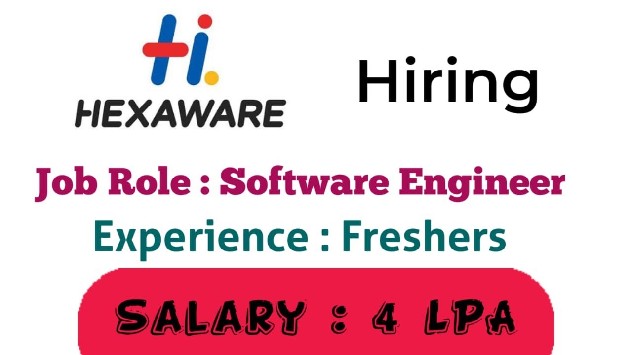 Hexaware Off Campus Hiring Freshers for the Role of Software Engineer |