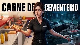 Tienda de Hotdogs, la carne viene del cementerio | Meat Grinder: Hotdog Simulator gameplay español screenshot 2
