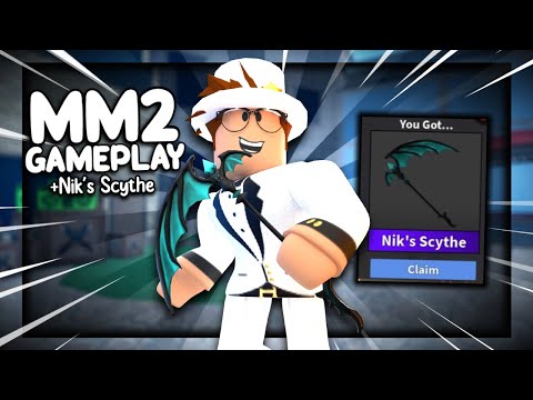 MM2 FUNNY GAMEPLAY WITH NIKILIS' SCYTHE! (RAREST MM2 GODLY)