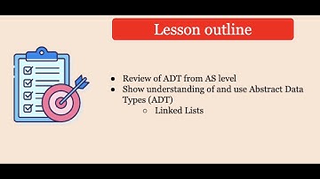 Year 13 Lesson 33 - Abstract Data Types - Linked Lists and the use of pointers