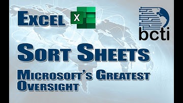 Microsoft Excel - Sort Sheets Alphabetically