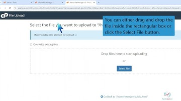 How to upload files via the cPanel File Manager with Techtomic