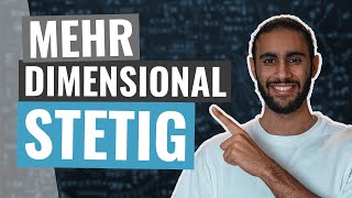 STETIGKEIT im MEHRDIMENSIONALEN einfach und schnell erklärt