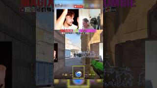 MAGIXX VS 60 ZOMBIES IN CS2 💀 #cs2  #cs2memes  #cs2funny  #magixx  #proplayer  #shorts