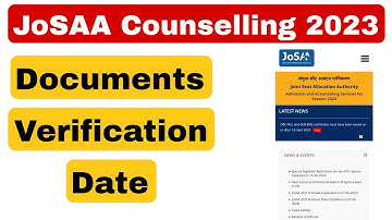 JoSAA Counselling 2023 Document Verification 🔴 | #josaacounselling2023 #csabcounselling2023 #josaa