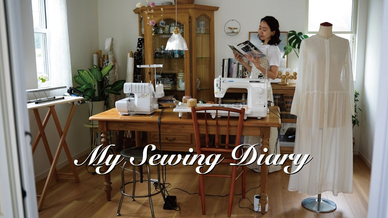 Sewing a Sheer Summer Dress🇯🇵🕊️ Slow Living & Self-Care Vlog