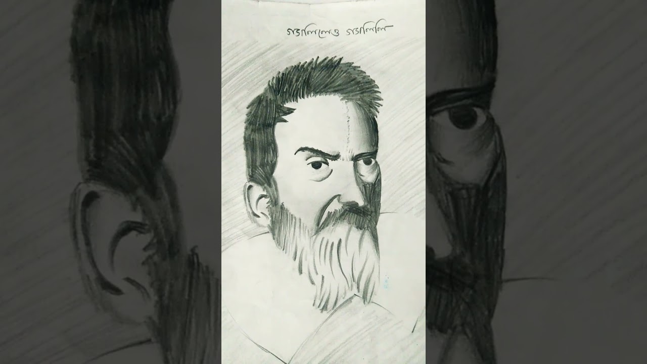 Galileo galilei penci sketch