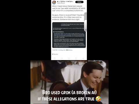 Bro used AI if these allegations are true 💀