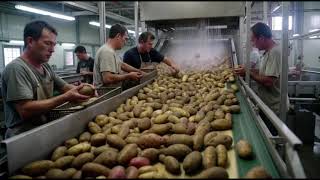 Potato to Crispy Chips | Full Chips Factory Process in Ultra HD