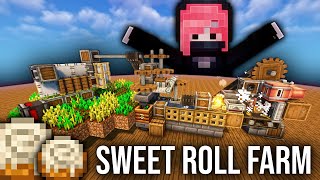 Early Game Sweet Rolls Farm with Minecraft Create!