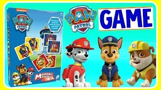 PAW PATROL MEMORY MATCH GAME with PAW PATROL PUPS! Nickelodeon Fun Games YouTube Video For Kids screenshot 4