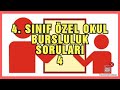 4.SINIF BURSLULUK SINAV SORULARI - 4! 4.SINIF BURSLULUK SINAVINA HAZIRLIK