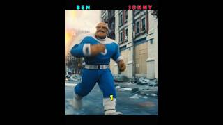 Ben vs Johnny Who’s Stronger? 💪🔥#fantasticfour #mcu #shorts
