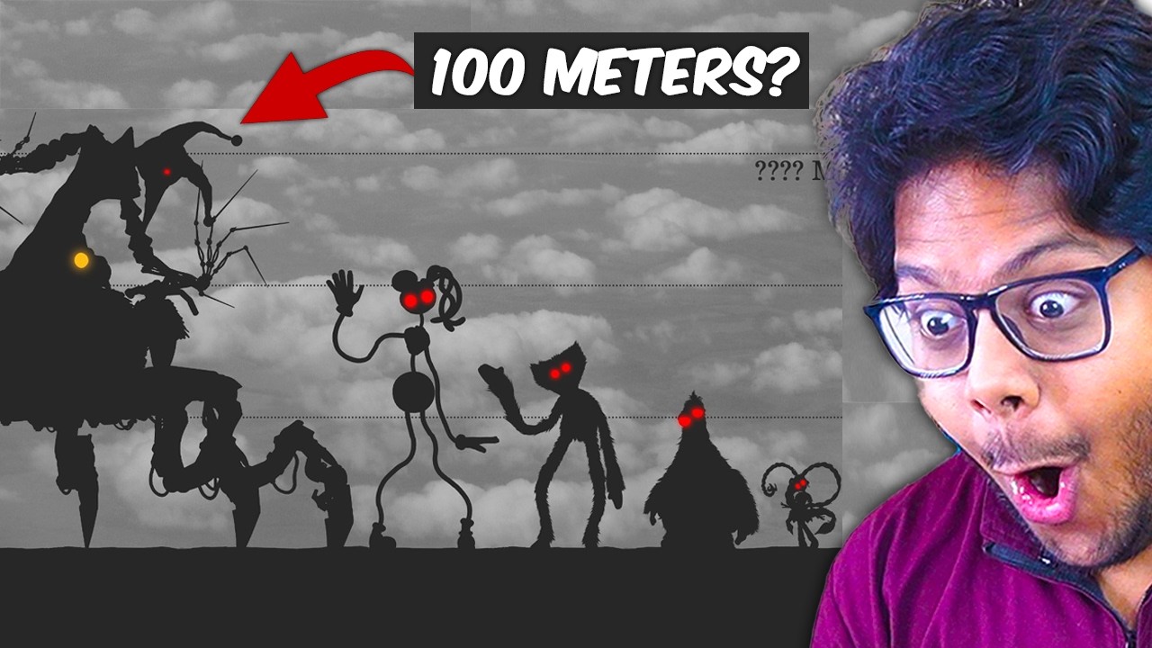 How BIG is THE PROTOTYPE | Size Comparison (Poppy Playtime Chapter 5) | AYUSH MORE 😱