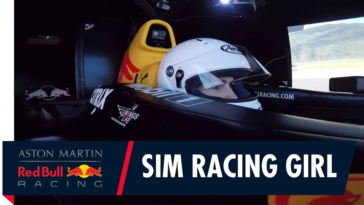 Sim Racing Girl Takes on Red Bull Racing's F1 - YouTube