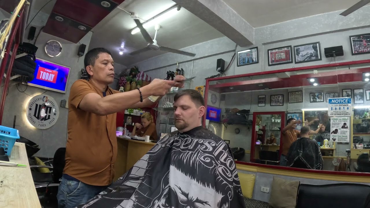 Американцы впервые в филиппинской парикмахерской 🇵🇭 | в Urban Cuts, Пасай, Манила, Филиппины