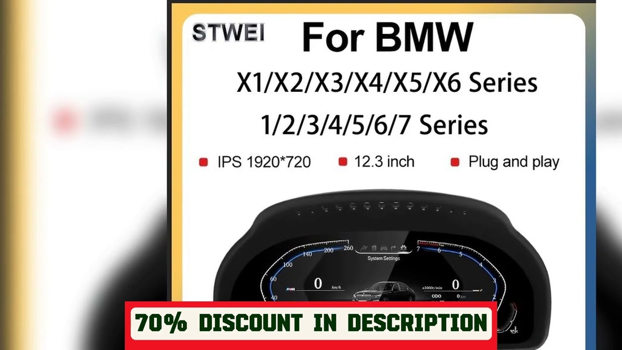 A must-have product! STWEI 2024 New Lcd Digital Dashboard Cluster Digital Speedometer For BMW 1/2/