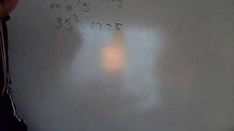 Squaring a Number Ending in 5.