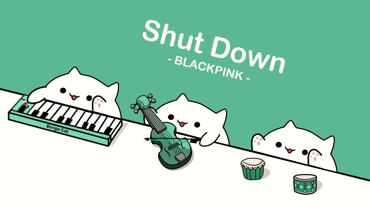 BLACKPINK - ‘Shut Down' (cover by Bongo Cat) ️🎧
