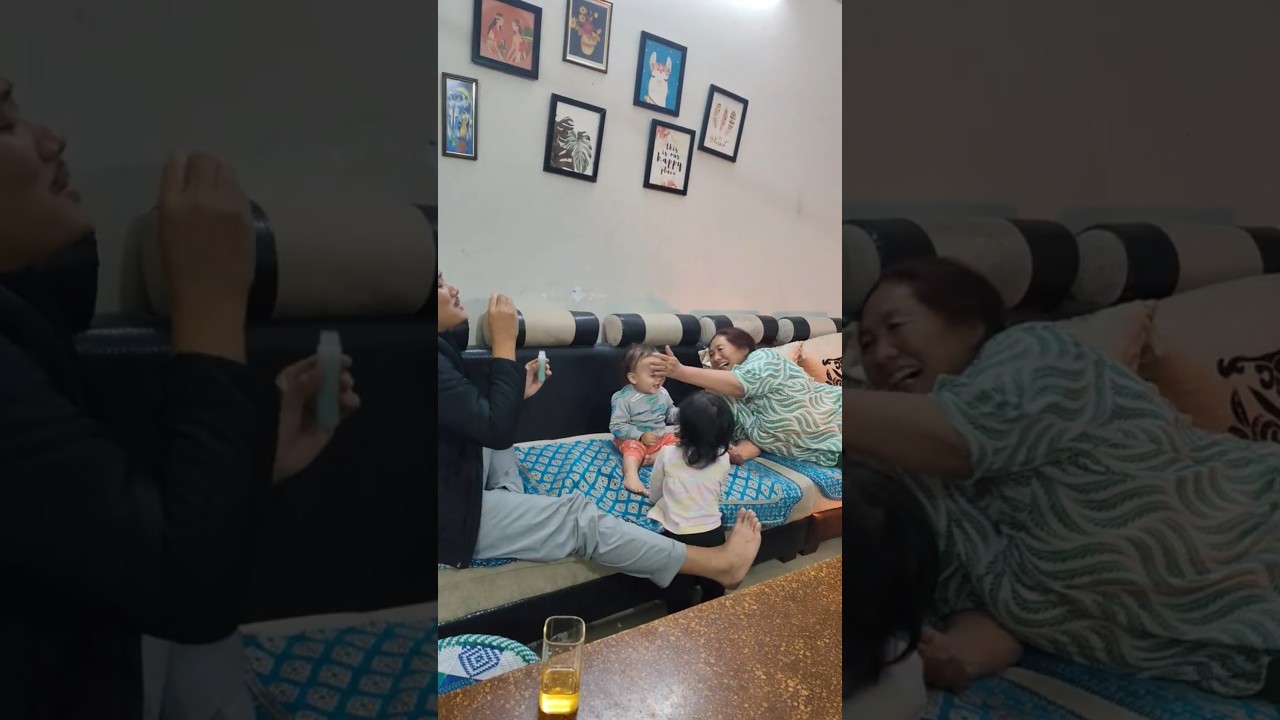 Tiny hands, curious eyes, Nyilo & Meyir enjoying bubble fun  