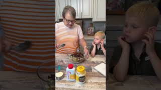 Mama Sue and Mason make a FALL CHICKEN SALAD.