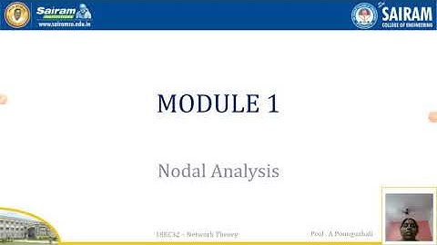Lecture video_18EC32_Module1_Nodal analysis_A Poonguzhali