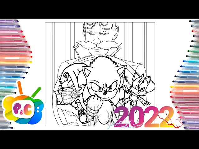 Sonic the Hedgehog 2 Movie Coloring Pages 