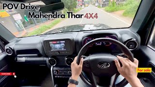 POV Drive and Review | Mahindra Thar | 4X4 | Automatic | Kerala road | Rainy Day | jonnxoo