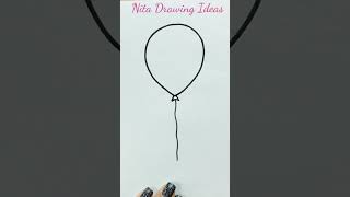 #Balloon Drawing // #shorts// #Drawing..