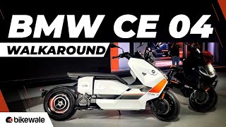 BMW CE 04 Walkaround | The Rs. 14.90 Lakh Electric Scooter | BikeWale